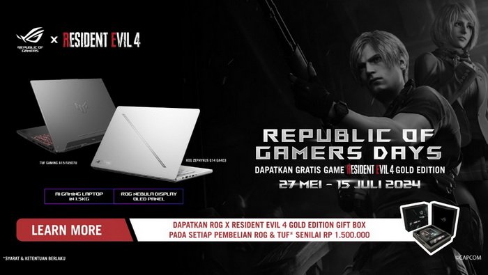 ASUS ROG Hadirkan Kolaborasi dengan Resident Evil 4 Remake - TeknoWoi