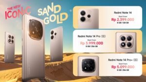 Varian Redmi Note 14 Sands Gold Hadir di Indonesia