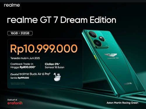 harga realme GT 7 series dream edition indonesia