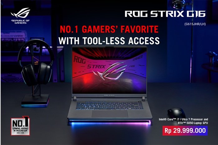 lini laptop gaming rtx 50 series rog strix