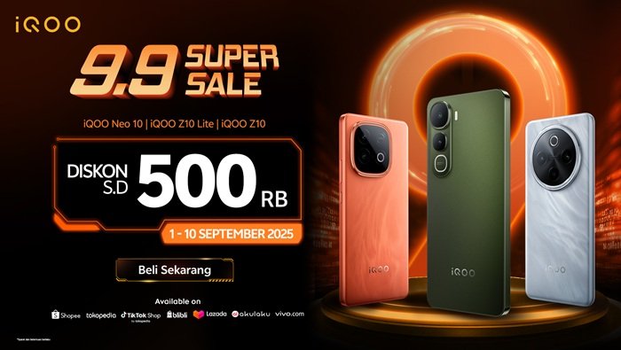 Promo iQOO 9.9 akan segera hadir di indonesia