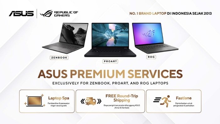 Layanan Purna Jual Laptop ASUS Semakin Lengkap, Janjikan Beragam Garansi