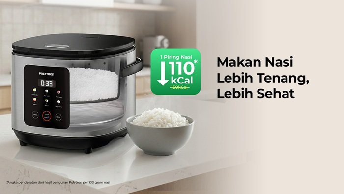Polytron Luncurkan Rice Cooker Low Carbo, Buat Nasi Jadi Lebih Sehat