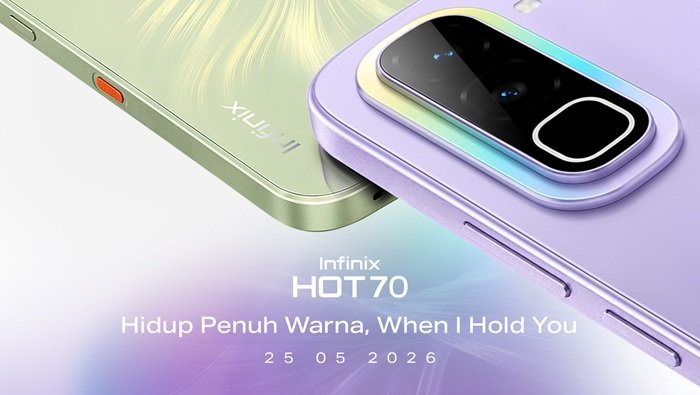 HP Stylish Infinix HOT 70 Akan Segera Rilis di Indonesia